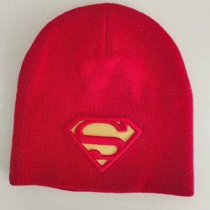 Superman Licensed Stitched Men's Red Skull Cap NEVER WORN